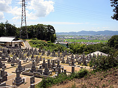 新設墓地からの眺め